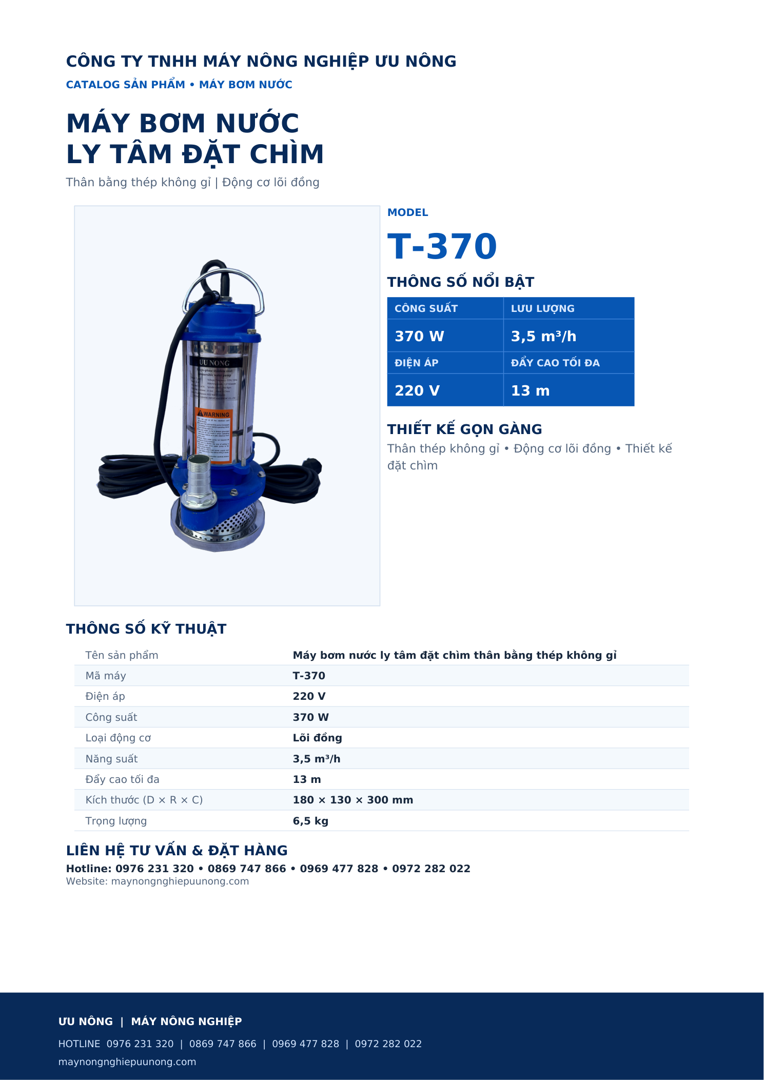 catalog_may_bom_T-370_Uu_Nong
